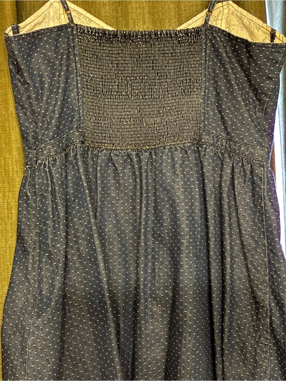 Free people denim corset dress